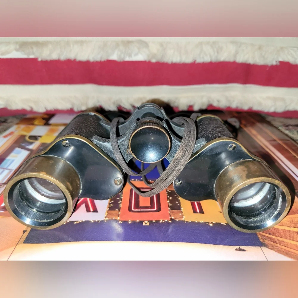 WW1-WW2 G. Rodenstock Binoculars Lumar 8x27 Artillery